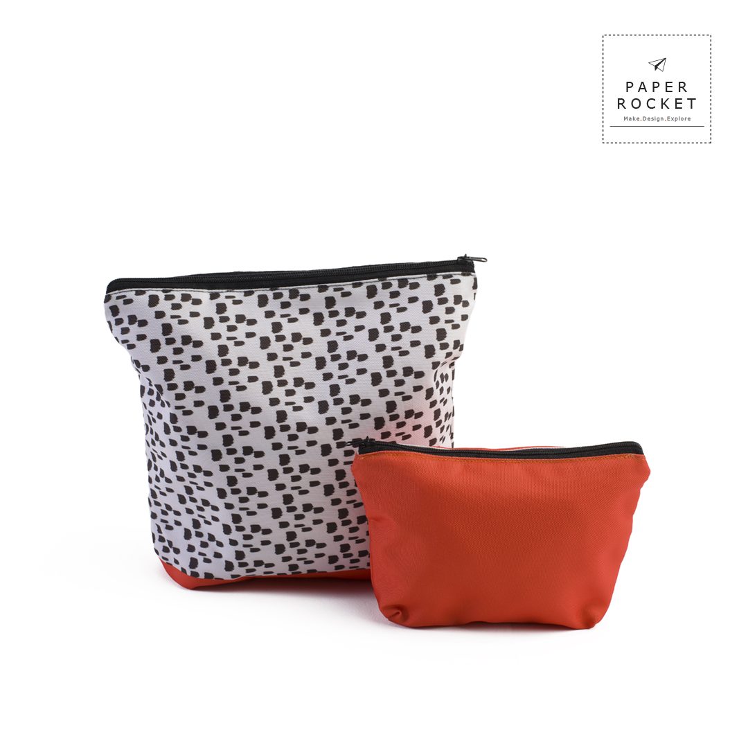 Spots Print Vanity Pouch